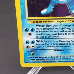 Poliwrath Base Set 13/102 Pokemon TCG Card Holo Rare WOTC Vintage 1999 - Image 3