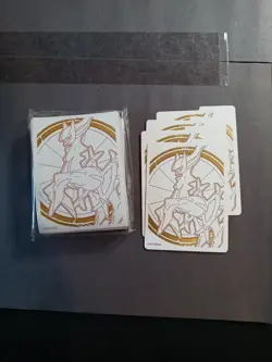 Pokemon Brilliant Stars 65ct Card Sleeves ETB Arceus & 4 Dividers - Image 1