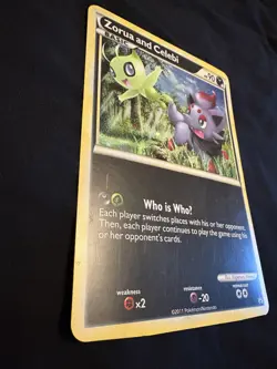 Pokemon Jumbo Card Black and White Promo Zorua and Celebi - Image 3
