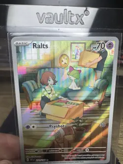 Pokemon TCG Ralts Scarlet & Violet Holo Illustration Rare Card 211/198 Base Set - Image 1