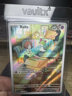 Pokemon TCG Ralts Scarlet & Violet Holo Illustration Rare Card 211/198 Base Set - Image 4