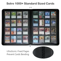 Rayvol Premium 1000+ Pockets Card Binder, 16-Pocket Ringless Trading Card Album - Image 3