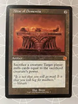 Altar of Dementia - The Brothers' War: Retro Frame Artifacts English MTG NM - Image 1