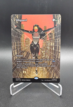 Silkguard Borderless #0037 Marvel’s Spider-Man Magic The Gathering MTG NM - Image 1
