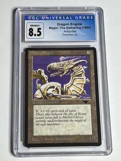 MTG - Dragon Engine - Antiquities - CGC Graded 8.5 NM - 1994 Magic The Gathering - Image 1