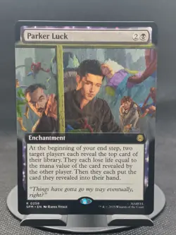 x1 Parker Luck - Extended Art R MTG Marvel's Spider-Man M/NM, English - Image 1