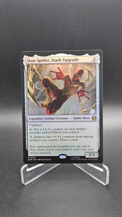 MTG Marvel's Spider-Man Iron Spider, Stark Upgrade FOIL #R0279 - Image 1