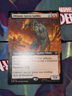 Ultimate Green Goblin 0276 (Extended Art) Marvel's Spider-Man - Magic MTG - Image 1