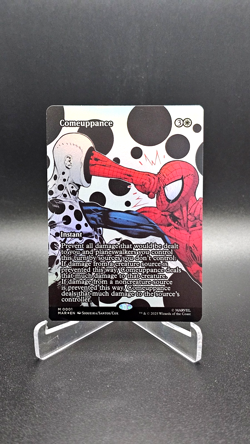 MTG Comeuppance marvel spider-man NM borderless foil 0001 - Image 1