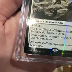 MTG Iona, Shield of Emeria From the Vault: Angels Foil Graded CGC 9 Mint - Image 3