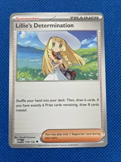 Lillie's Determination 119/132 Mega Evolution Reverse Holo Pokemon Supporter - Image 1