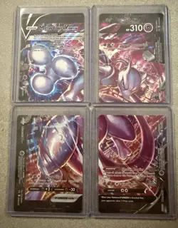 Pokemon TCG Sword & Shield Promo Cards Mewtwo V-UNION Full Set Of 4 *NM* - Image 1