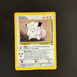 Pokemon Clefairy Base Set 2 Holo Heavy Play WOTC 6/130 - Image 1