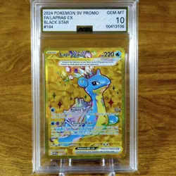 Pokemon SV Black Star Promo Lapras EX 164 AGS Gem-MT 10 Full Art Holo Rare 2024 - Image 1