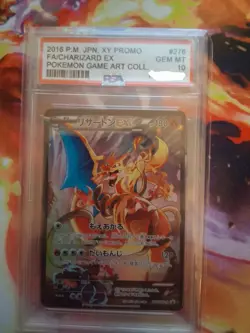 2016 Pokemon Japanese Xy Promo 276 Full Art/Charizard Ex Art Collection PSA 10 - Image 1