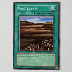 Wasteland - LOB-047 - NM/VLP - Common - Unlimited - Yugioh - 1996 - Image 1
