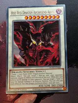 Hot Red Dragon Archfiend Abyss - MGED-EN068 - Gold Rare - 1st Edition Yugioh - Image 1