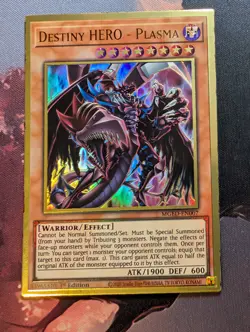 Destiny HERO - Plasma - MGED-EN007 - Premium Gold Rare - 1st Edition Yugioh - Image 1