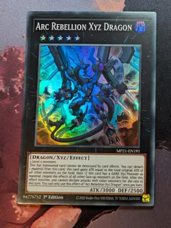 Arc Rebellion Xyz Dragon - MP21-EN191 - Super Rare - 1st Edition Yugioh - Image 1