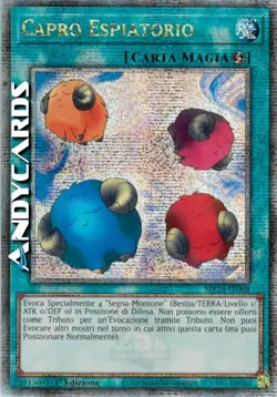 CAPRO ESPIATORIO • (Scapegoat) • Quarter Century • MP24 IT008 • 1Ed • Yugioh! - Image 1