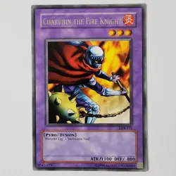 Charubin the Fire Knight - LOB-015 - NM/VLP - Rare - Unlimited - Yugioh - 1996 - Image 1