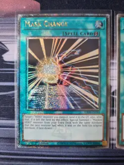 Yugioh Mask Change / Maskenwechsel RA04-EN142 Quarter Secret Rare Playset Nm - Image 2