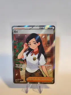 Eri 136/131 Prismatic Evolutions Holo Pokemon Card Full Art Trainer - Image 1