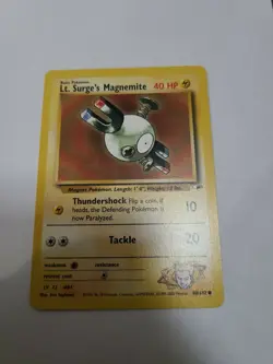 Lt. Surge's Magnemite 80/132 Gym Heroes - Common Pokemon Card - NM - Image 1