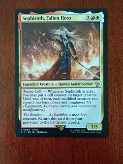 x1 Sephiroth, Fallen Hero R MTG Commander: Final Fantasy M/NM, English - Image 1