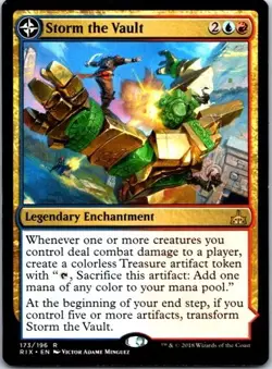💰 Storm the Vault Rivals of Ixalan LP - Treasure Generator Flip Enchant - Image 1