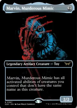 MTG Marvin, Murderous Mimic (Showcase) Normal NM Duskmourn: House of Horror - Image 1