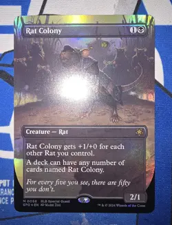 MTG - Special Guests - Rat Colony (Borderless) #0056 - Near Mint Foil - Image 1