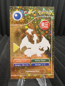 Charizard #6 - Gold Holo - Pokedex Black Kanto 2024 - Pokemon Card - Image 2