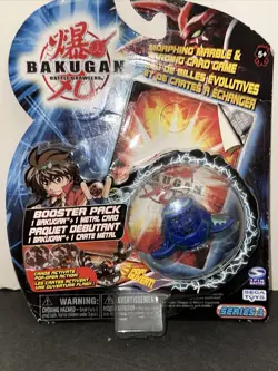 BAKUGAN Series 1 2007 BLUE BOOSTER PACK Morphing Marble & Trading Card Game NEW - Image 4