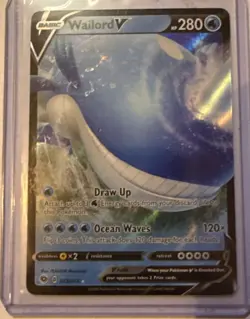 Wailord V - 013/073 - Pokemon Champions Path Sword & Shield Ultra Rare Card NM - Image 1