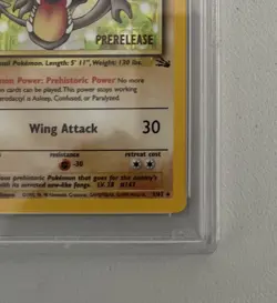 Aerodactyl 1st Edition RARE Prerelease POKEMON Card PSA 7 NM FOSSIL Holo 1/62 - Image 3