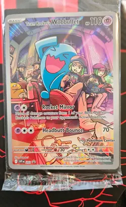 Team Rocket's Wobbuffet (Pokemon Center Exclusive) 203 Promo Cards Holo SEALED - Image 2