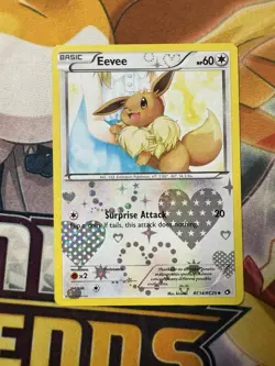 Eevee RC14/RC25 Legendary Treasures Radiant Collection 2013 Pokemon Card - MP - Image 1