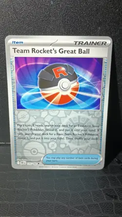 Pokemon Trading Cards Destined Rivals Reverse Holo Team Rocket's Great Ball 175 - Image 1