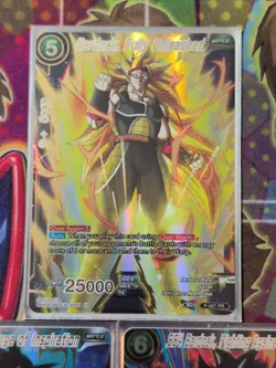 3 Card Bardock Bundle P-067, 204 & 262 PR Gold Foil Dragon Ball Mint Set - Image 2