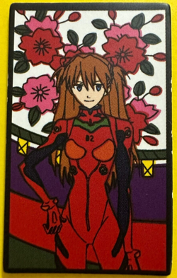 Asuka Langley Soryu Neon Genesis Evangelion HANAFUDA Playing Card Japanese - Image 2