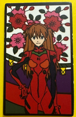 Asuka Langley Soryu Neon Genesis Evangelion HANAFUDA Playing Card Japanese - Image 3