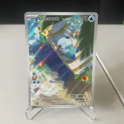 Oshawott 105/086 | White Flare | Illustration Rare Pokemon Card NM - Image 1
