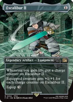 MTG Final Fantasy Excalibur II Extended Borderless Card - Image 1