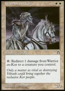 4x Warrior en-Kor Light Play, English Stronghold MTG Magic - Image 1