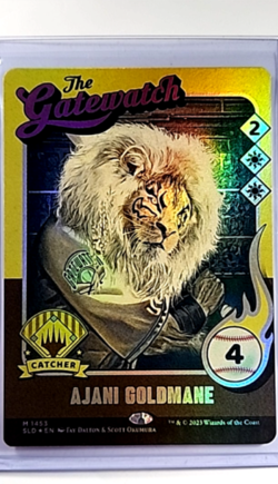 2023 MTG Magic the Gathering SLD Secret Lair Poster Foil #1453 Ajani Goldmane - Image 1