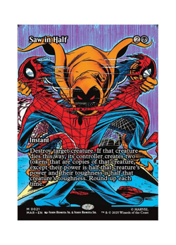 Magic the Gathering MTG MAR Saw in Half 21 Regular Near Mint - Image 1