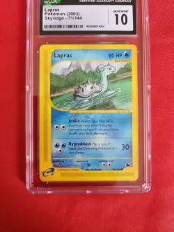 Pokemon: Lapras Skyridge #71/144 Non-holo - 2003 Vintage CGC 10 Gem Mint - C67 - Image 3