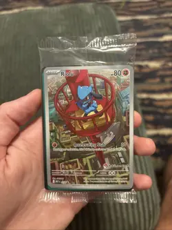 SEALED Riolu #010 2025 Pokemon Center Stamped PROMO Mega Evolution - Image 1