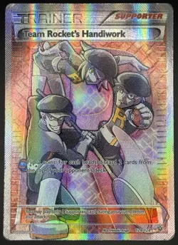 Pokemon TCG Team Rocket's Handiwork Full Art Trainer Fates Collide 124/124 HP - Image 1